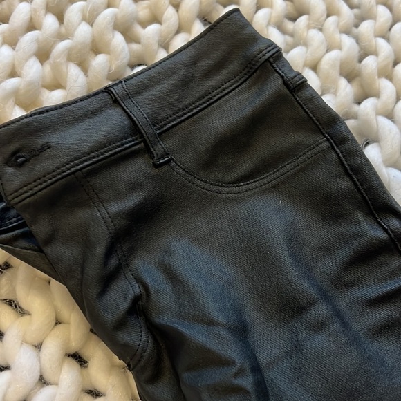 💥4 for $25💥 Chocolate black vegan leather skinny pants - Picture 3 of 6